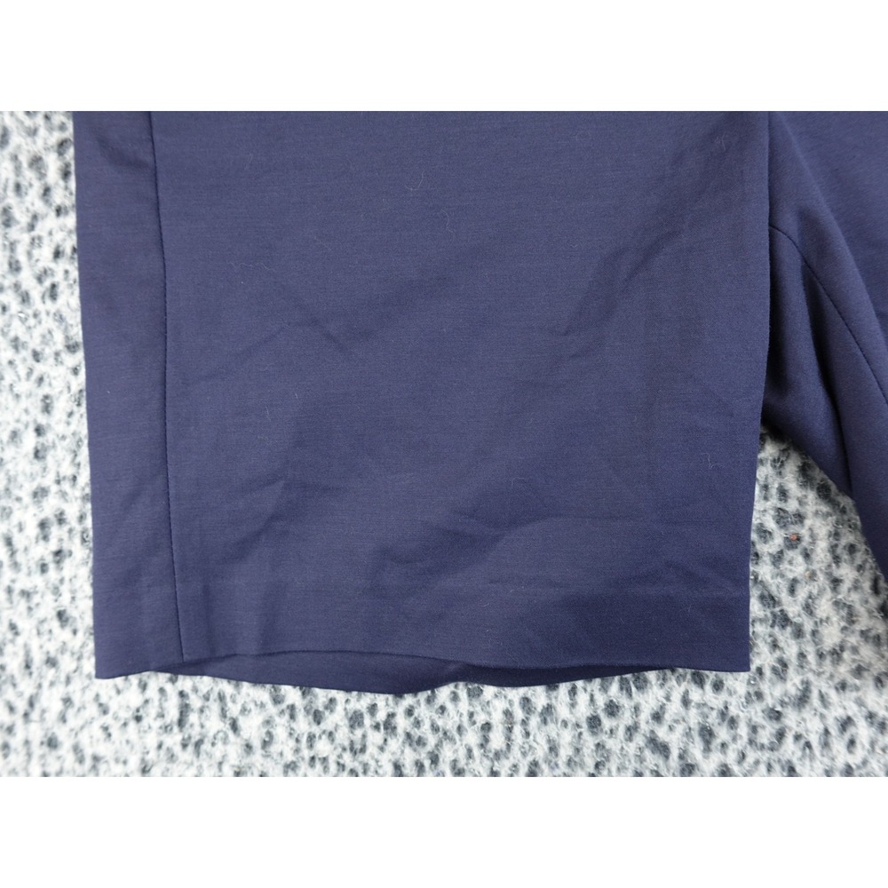Michael Kors Shorts Womens 12 Navy Blue Tailored Chino Mid Rise SM11 - Picture 5 of 13